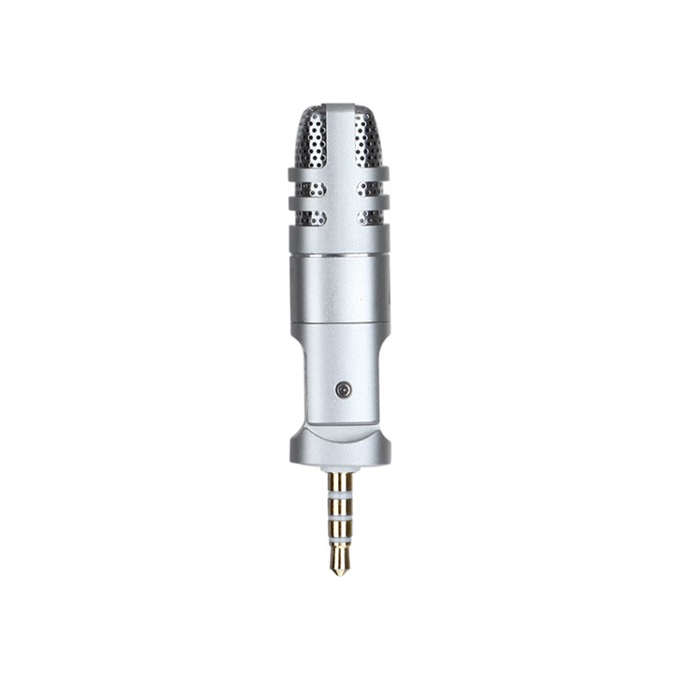 MOMAX X-MIC Mini 3.5mm Microphone Singing Mic for Cell Phone Tablet - Silver-4