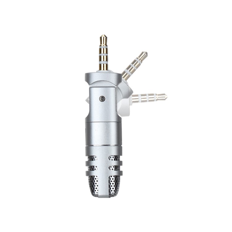 MOMAX X-MIC Mini 3.5mm Microphone Singing Mic for Cell Phone Tablet - Silver-5