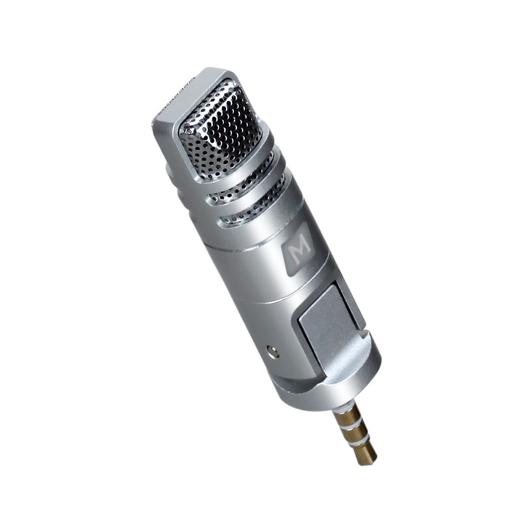 MOMAX X-MIC Mini 3.5mm Microphone Singing Mic for Cell Phone Tablet - Silver-6