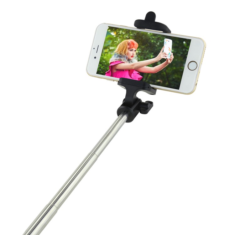 PIERRE CARDIN PCQ-E07 Bluetooth Selfie Monopod Rotary Selfie Stick for iPhone 7 Etc. - Black-3
