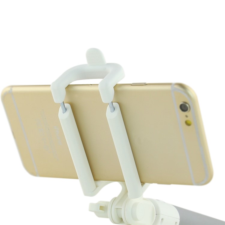 PIERRE CARDIN PCQ-E07 Stretchable Rotary Bluetooth Selfie Stick with Lanyard for iPhone 7 Etc. - Grey-7