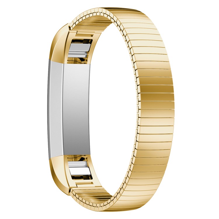 For Fitbit Alta Elastic Stainless Steel Bracelet Watch Strap Replacement - Gold Color-2