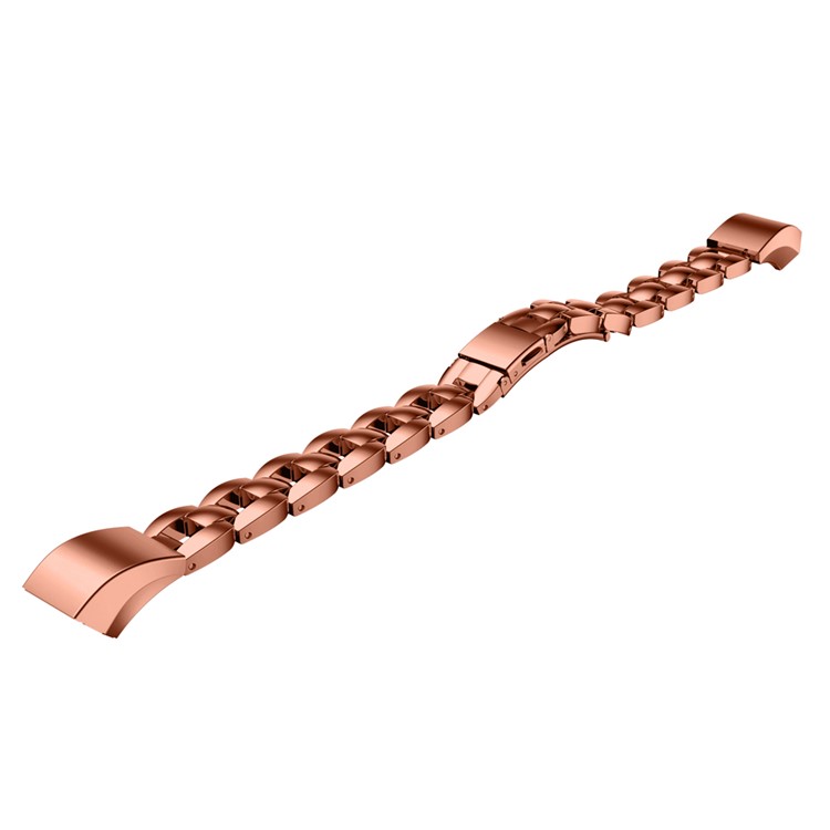 

Luxury Style Stainless Steel Link Wrist Strap Watch Band for Fitbit Alta - Coffee, Alta