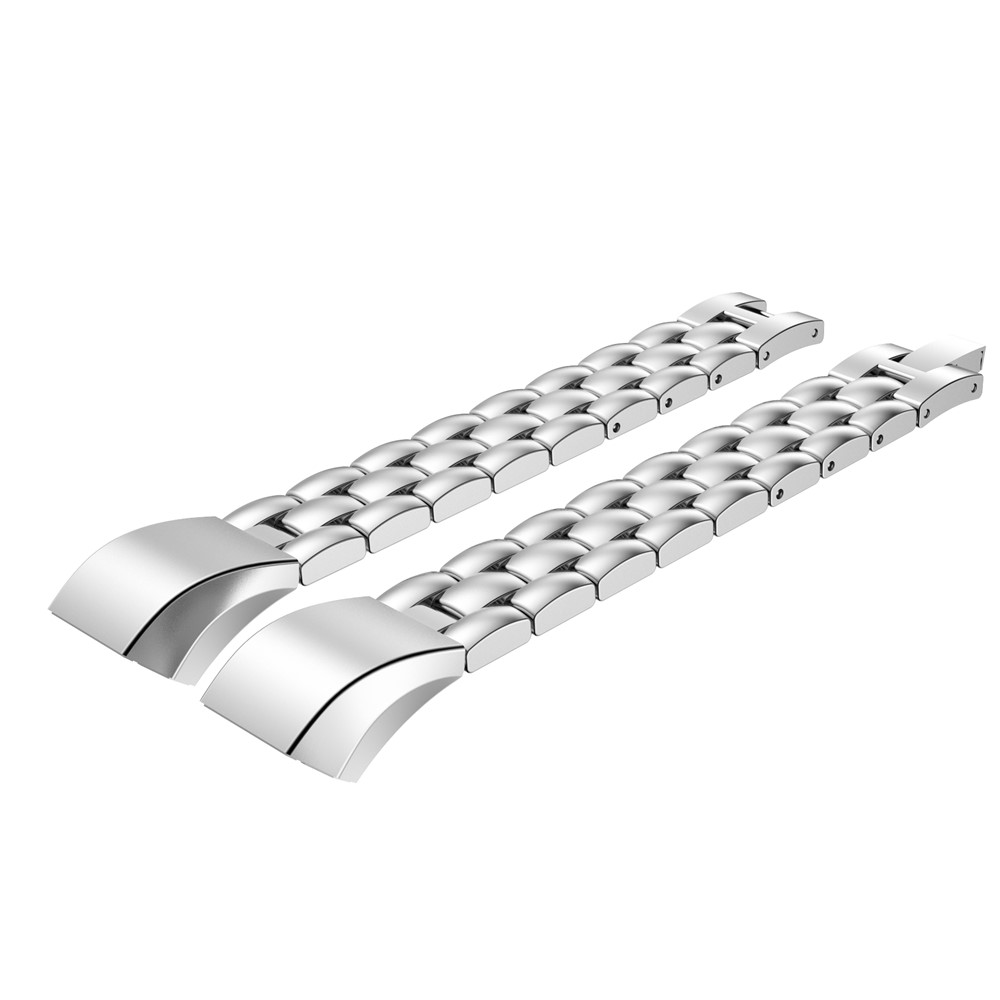Three Beads Stainless Steel Wristband for Fitbit Alta - Silver Color-1