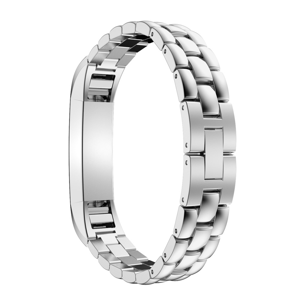 Three Beads Stainless Steel Wristband for Fitbit Alta - Silver Color-2