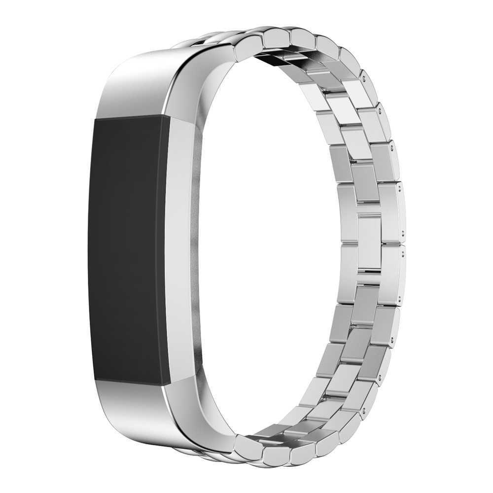 Three Beads Stainless Steel Wristband for Fitbit Alta - Silver Color-4
