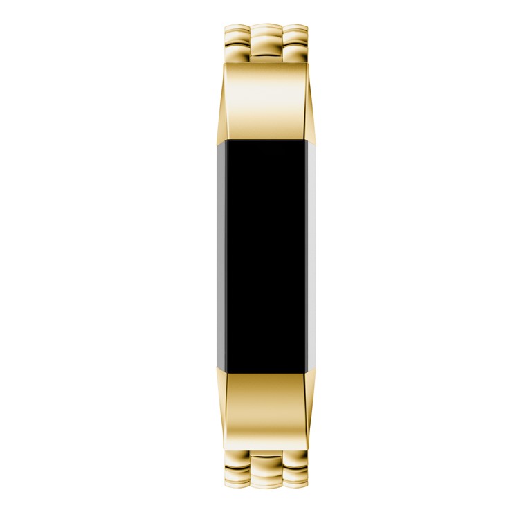 Three Beads Stainless Steel Writs Strap for Fitbit Alta - Gold Color-3