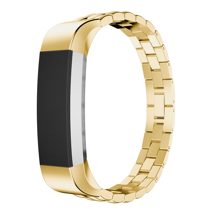 Three Beads Stainless Steel Writs Strap for Fitbit Alta - Gold Color-4