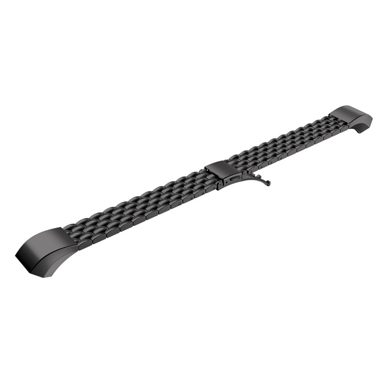 Luxury Stainless Steel Band Strap for Fitbit Alta Fitness Wristband - Black-1