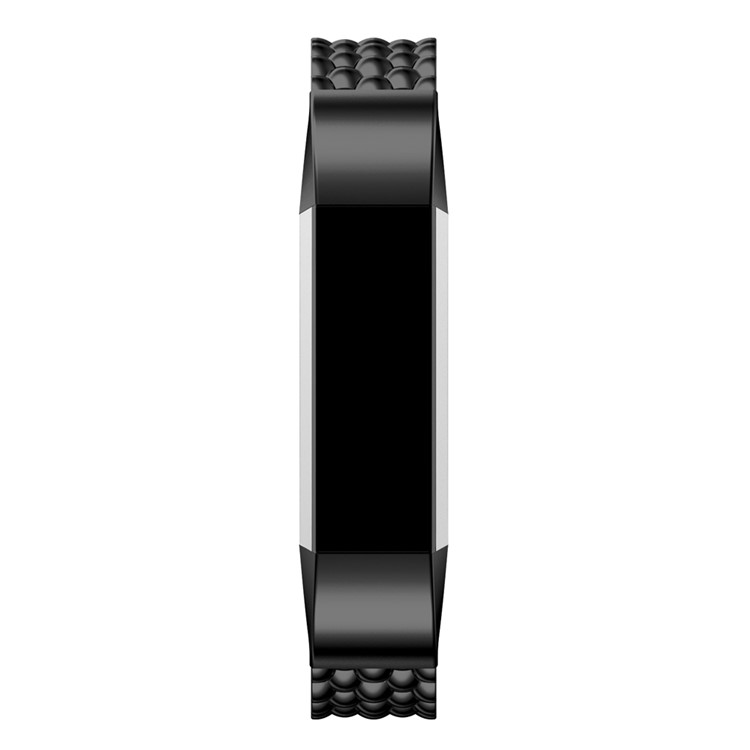 Luxury Stainless Steel Band Strap for Fitbit Alta Fitness Wristband - Black-3