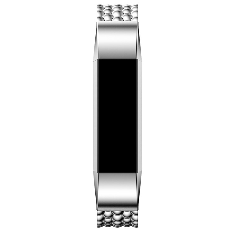 Luxury Stainless Steel Metal Band for Fitbit Alta Fitness Wristband - Silver Color-3
