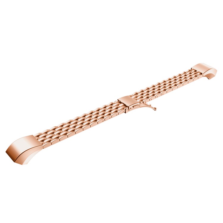 Luxury Metal Stainless Steel Strap for Fitbit Alta Fitness Wristband - Rose Gold Color-1