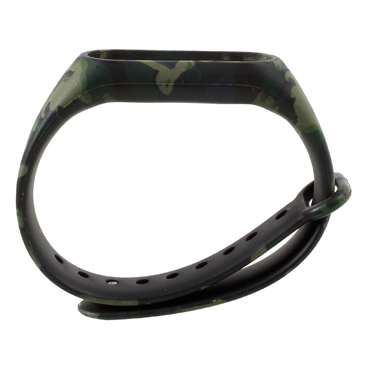 Pattern Printing Flexible TPU Wristband Strap for Xiaomi Mi Band 2 - Camouflage-2