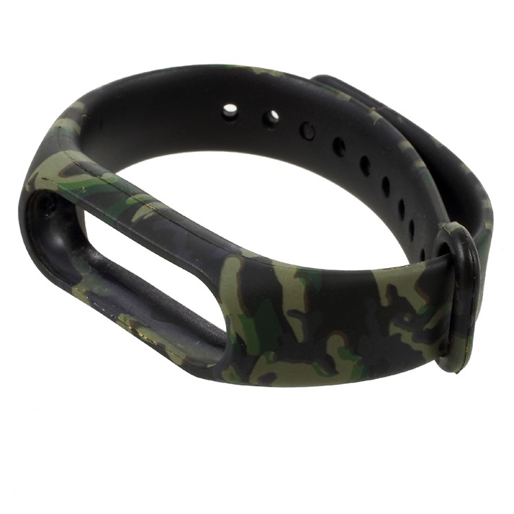 Pattern Printing Flexible TPU Wristband Strap for Xiaomi Mi Band 2 - Camouflage-3