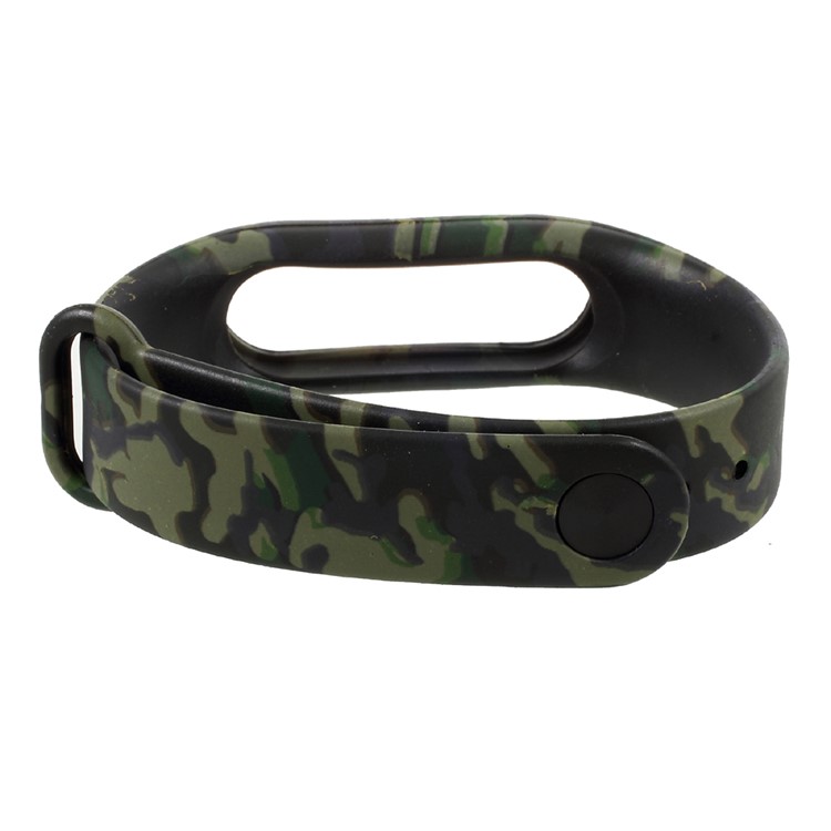 Pattern Printing Flexible TPU Wristband Strap for Xiaomi Mi Band 2 - Camouflage-4