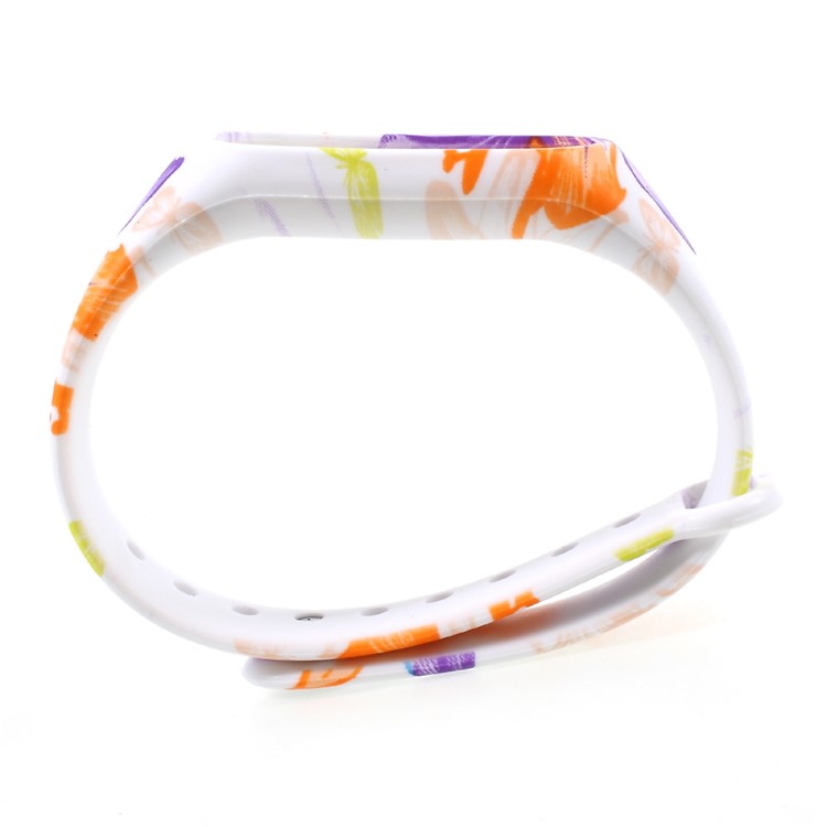 Flexible Pattern Printing TPU Wrist Strap for Xiaomi Mi Band 2 - Flowers and Butterflies-2