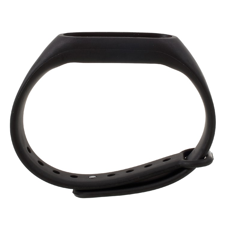 Madrena de Muñeca TPU Flexible Para Xiaomi Mi Band 2 - Negro