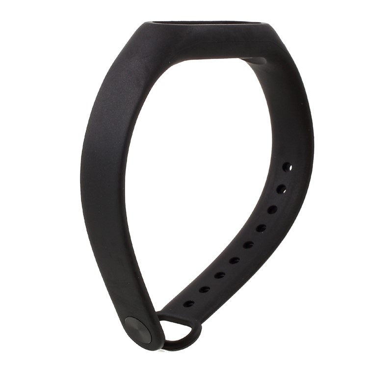 Madrena de Muñeca TPU Flexible Para Xiaomi Mi Band 2 - Negro