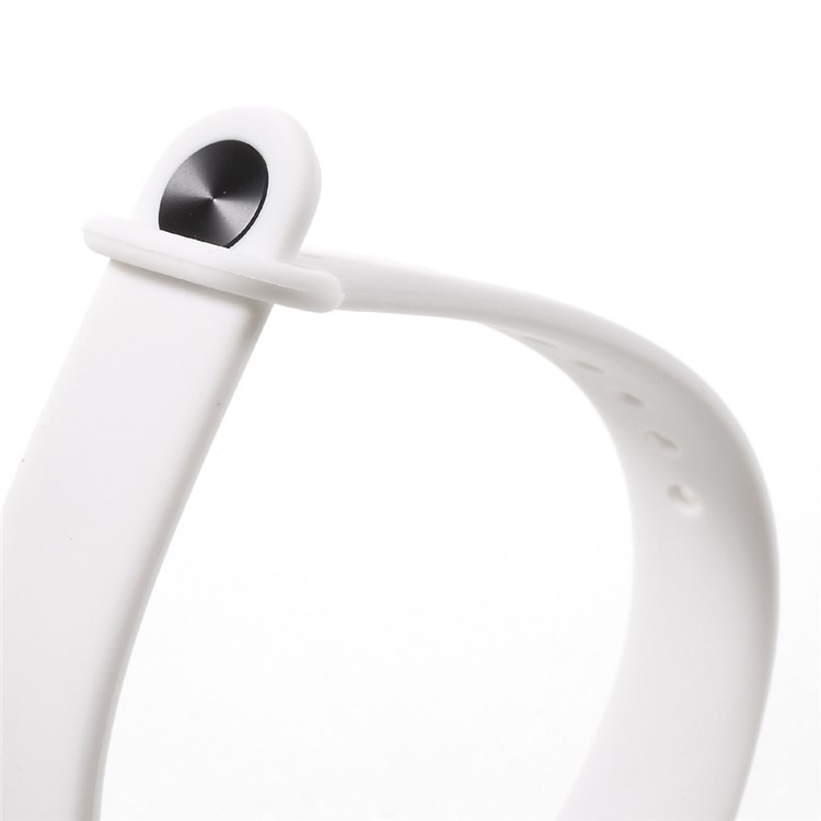 Flexible TPU Wrist Strap for Xiaomi Mi Band 2 - White-5