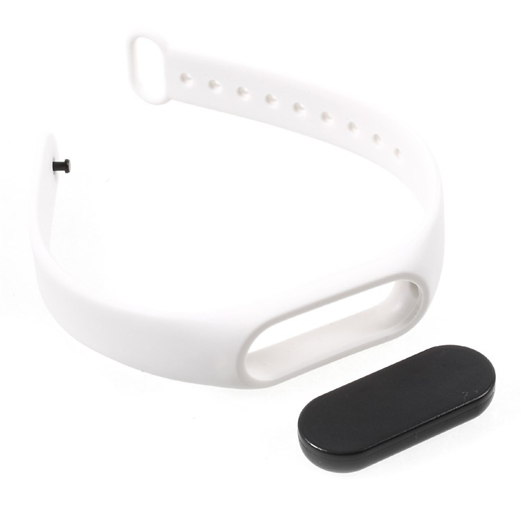 Flexible TPU Wrist Strap for Xiaomi Mi Band 2 - White-7