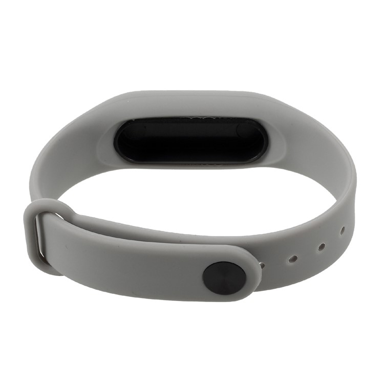 Flexible TPU Wristband Replacement for Xiaomi Mi Band 2 - Grey-4