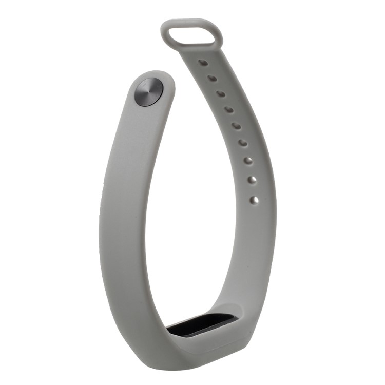 Flexible TPU Wristband Replacement for Xiaomi Mi Band 2 - Grey-5