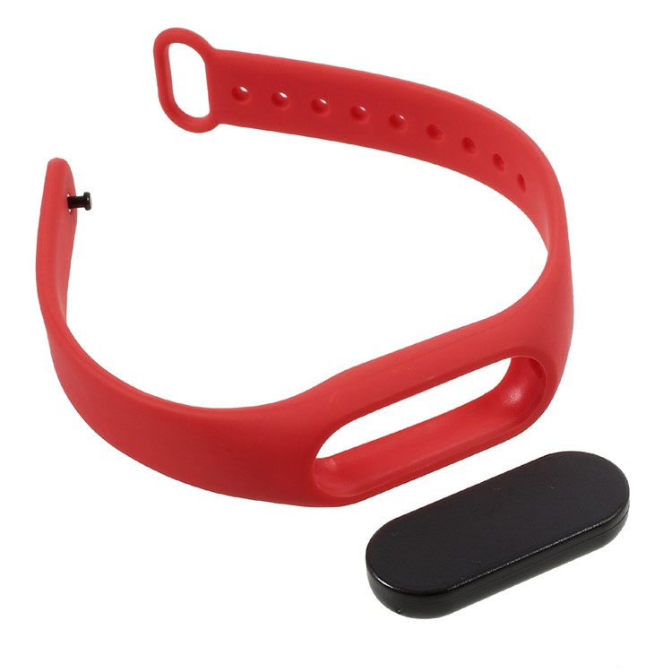 Flexible TPU Bracelet Replacement for Xiaomi Mi Band 2 - Red-7