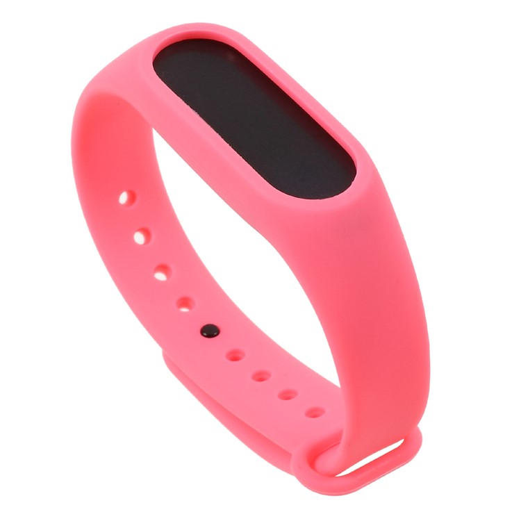 Soft TPU Wristband Strap for Xiaomi Mi Band 2 - Watermelon Red-1