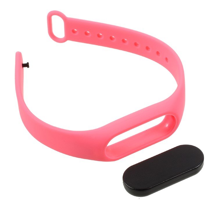 Soft TPU Wristband Strap for Xiaomi Mi Band 2 - Watermelon Red-7