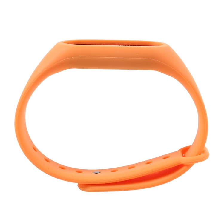 Flexible TPU Wristband Bracelet for Xiaomi Mi Band 2 - Orange-2