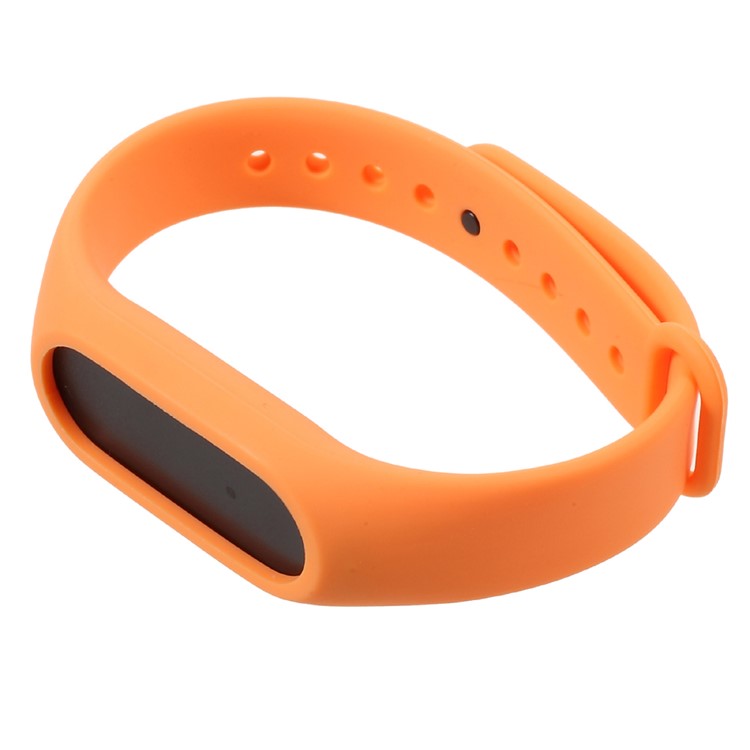 Flexible TPU Wristband Bracelet for Xiaomi Mi Band 2 - Orange-3