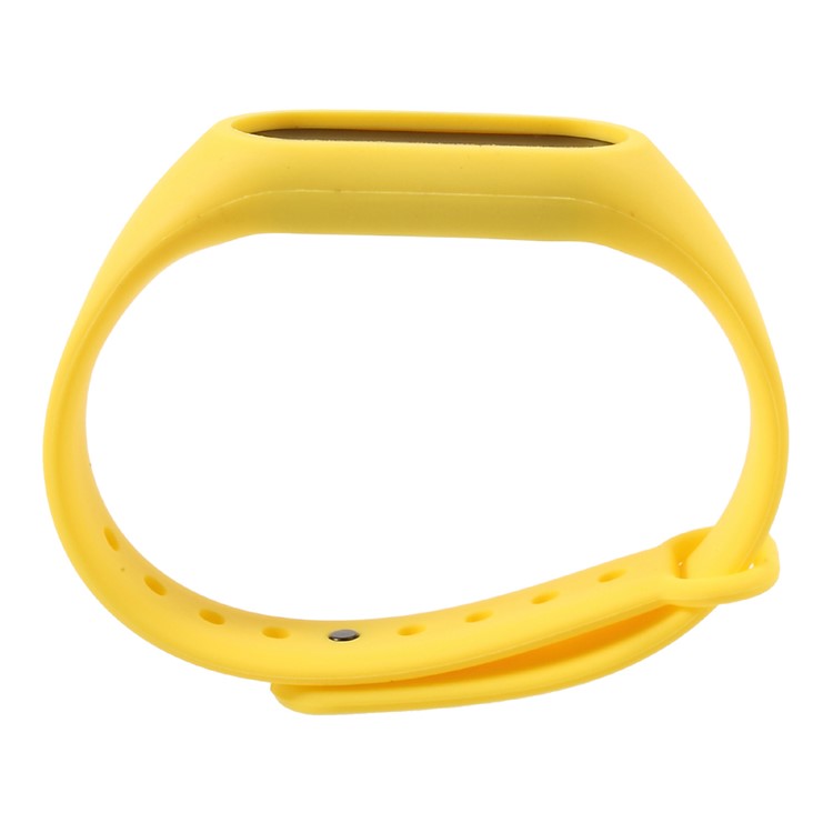 Flexible TPU Wrist Blet Strap for Xiaomi Mi Band 2 - Yellow-2