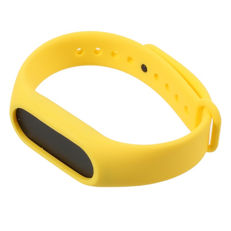 Flexible TPU Wrist Blet Strap for Xiaomi Mi Band 2 - Yellow-3
