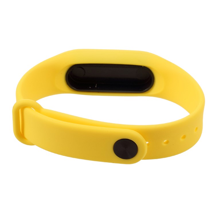 Flexible TPU Wrist Blet Strap for Xiaomi Mi Band 2 - Yellow-4