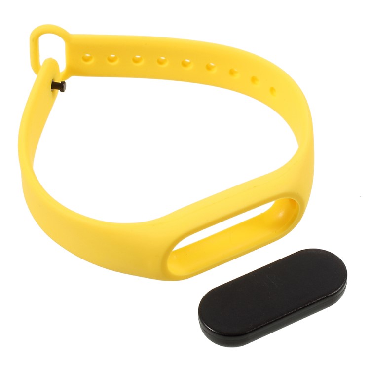 Flexible TPU Wrist Blet Strap for Xiaomi Mi Band 2 - Yellow-7