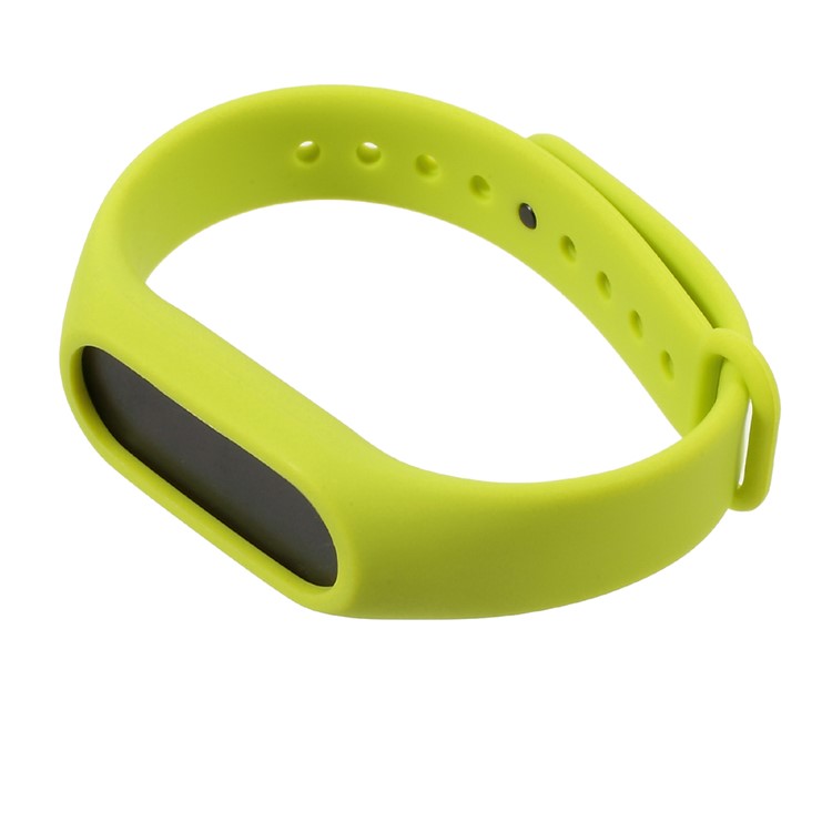 Soft TPU Wristband Accessory for Xiaomi Mi Band 2 - Yellowgreen-3