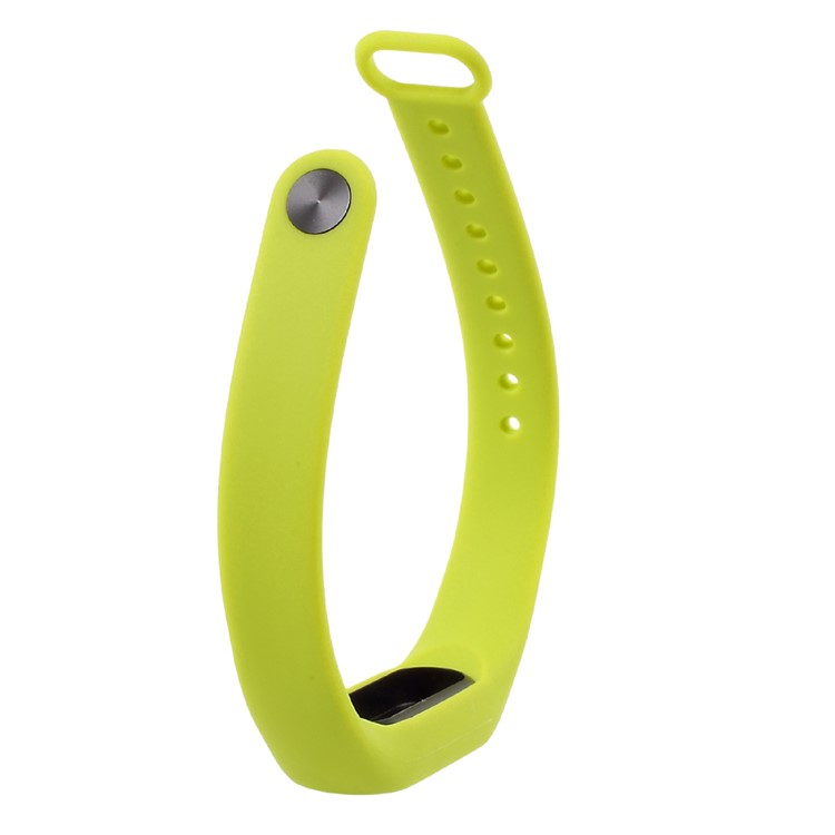 Soft TPU Wristband Accessory for Xiaomi Mi Band 2 - Yellowgreen-5
