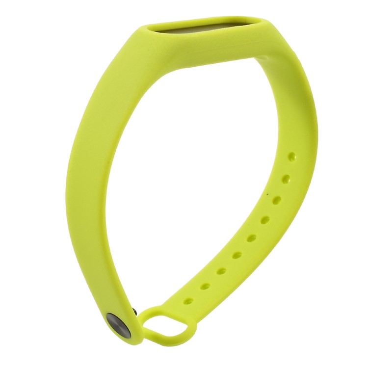 Soft TPU Wristband Accessory for Xiaomi Mi Band 2 - Yellowgreen-6