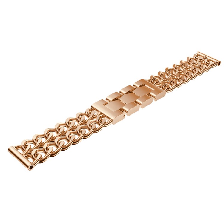 Electroplated Cowboy Chain Watch Band Replacment for Fitbit Charge 2 - Rose Gold Color-4