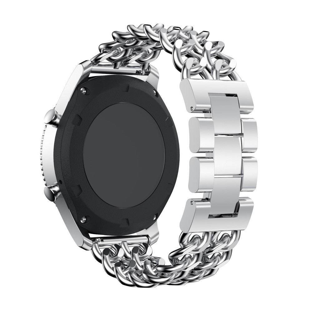 22mm Luxury Cowboy Chain Electroplated Stainless Steel Watch Band for Samsung Gear S3 Classic / Frontier - Silver Color-2