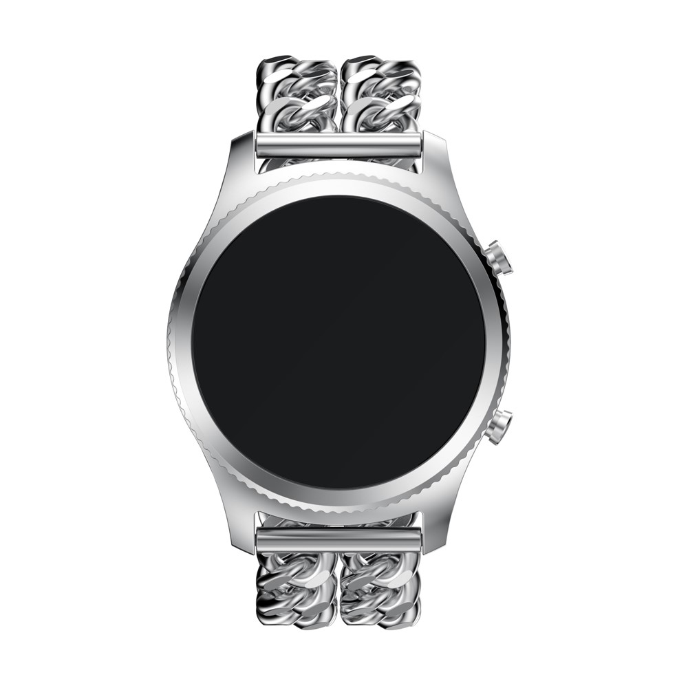 22mm Luxury Cowboy Chain Electroplated Stainless Steel Watch Band for Samsung Gear S3 Classic / Frontier - Silver Color-3
