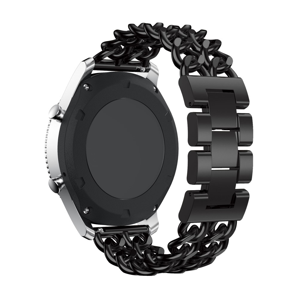 Cowboy Chain Stainless Steel Electroplated Watch Band for Samsung Gear S3 Classic / Frontier - Black-2