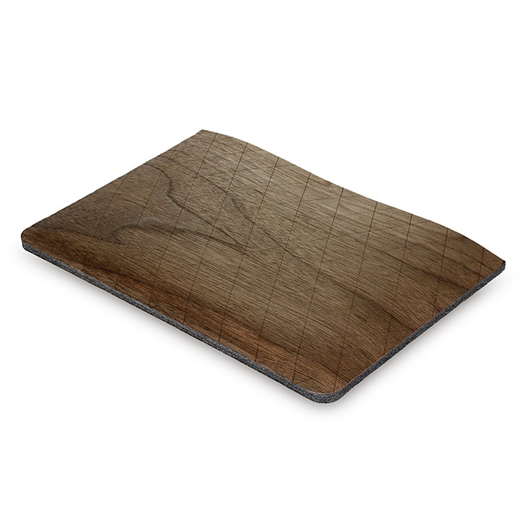 SAMDI Walnut Wood Skin Wool Felt Tablet Pouch for iPad mini 4 / 3 / 2 / 1, Etc. - Walnut-4