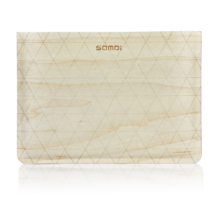 SAMDI Birch Wood Skin Wool Felt Universal Pouch for iPad mini 4 / 3 / 2 / 1, Etc. - Birch-1