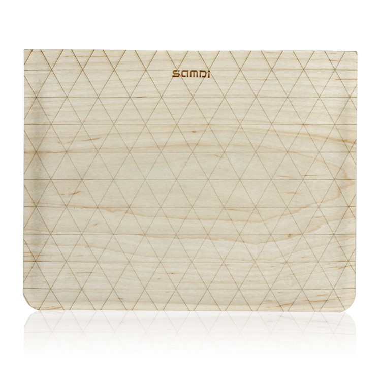 SAMDI Birch Wood Skin Wool Felt Universal Sleeve Pouch for iPad 4 / 3 / 2, iPad 9.7 inch Etc. - Birch-1