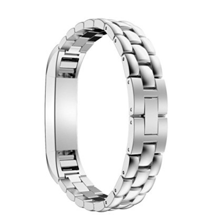 Luxury Dragon Texture Stainless Steel Metal Band Replacement for Fitbit Alta Fitness Wristband - Silver Color-2