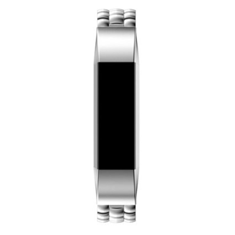 Luxury Dragon Texture Stainless Steel Metal Band Replacement for Fitbit Alta Fitness Wristband - Silver Color-3