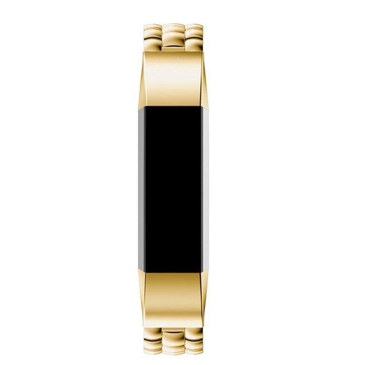 Luxury Dragon Texture Stainless Steel Watchband Strap for Fitbit Alta Fitness Wristband - Gold Color-3