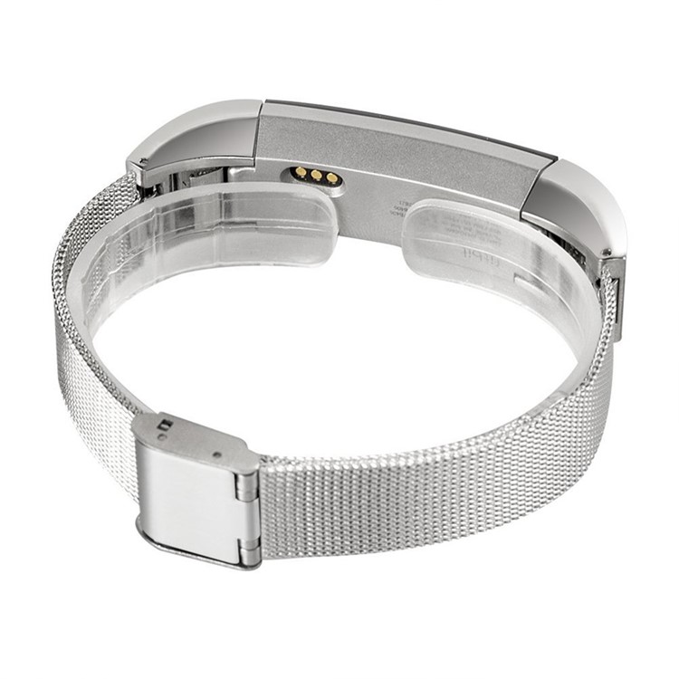 Stainless Mesh Steel Milanese Watch Band for Fitbit Alta - Silver Color-2