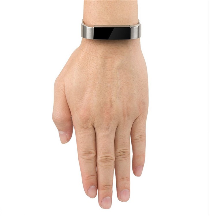 Stainless Mesh Steel Milanese Watch Band for Fitbit Alta - Silver Color-5